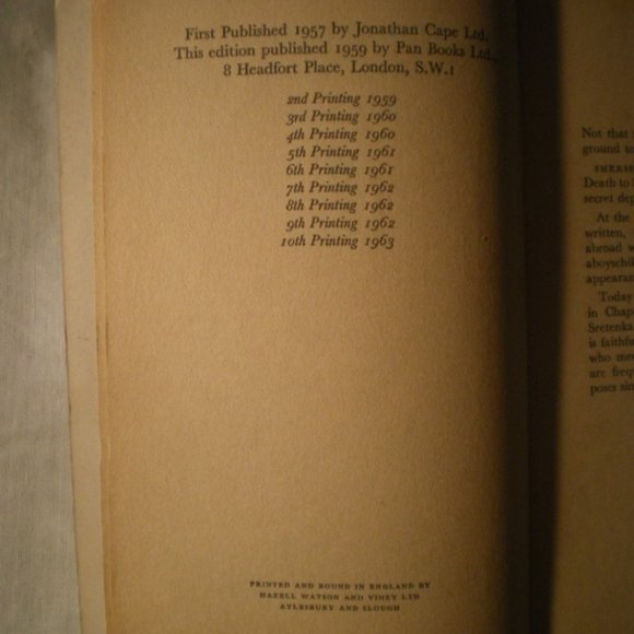 FROM RUSSIA WITH LOVE JAMES BOND 007 IAN FLEMING PAPERBACK 1959 - Picture 4 of 4